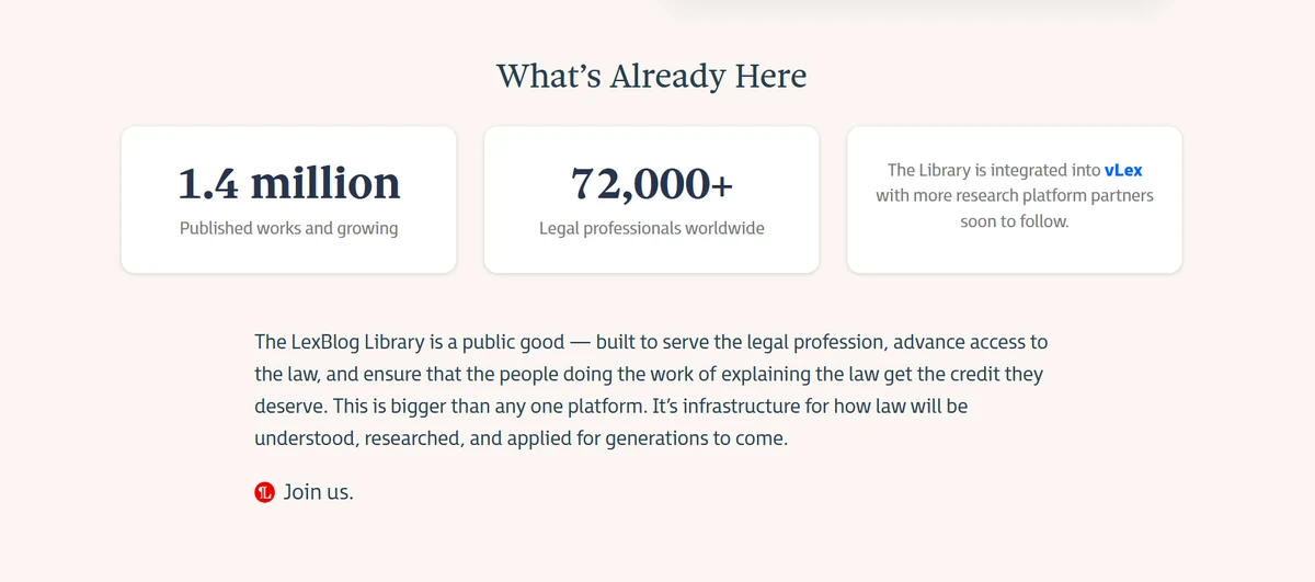 LexBlog Library publishing platform